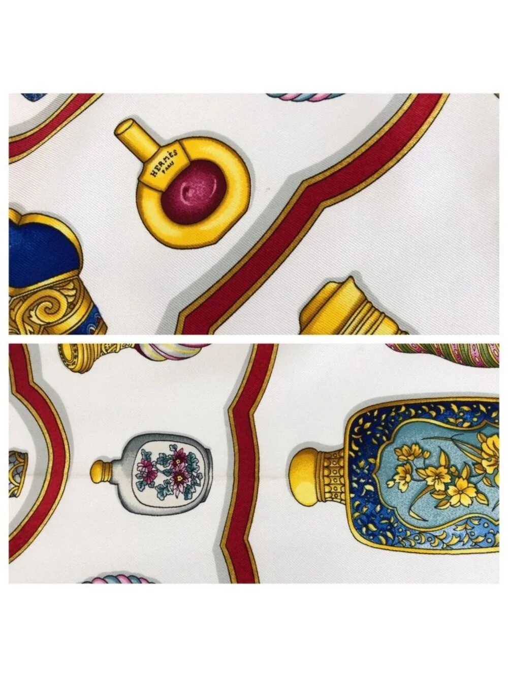 Hermes Carre 90 Pourvu Qu'on Ait L'ivresse Blue Silk Scarf - Picture 6 of 7